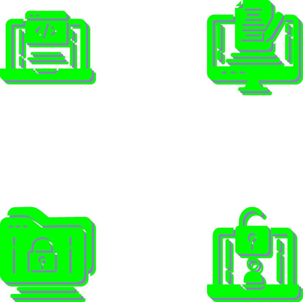 Coding and Note Icon vector