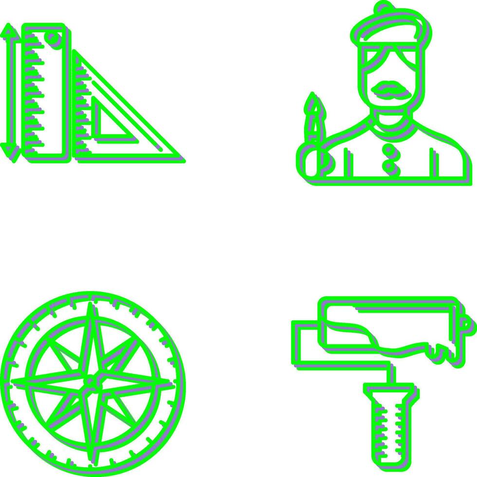 Rules and Artist Icon vector