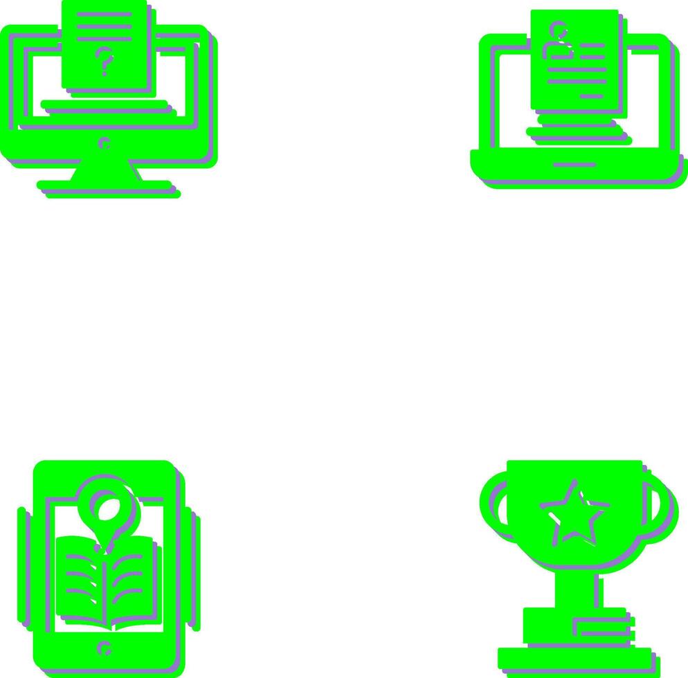 Quiz and Registration Icon vector