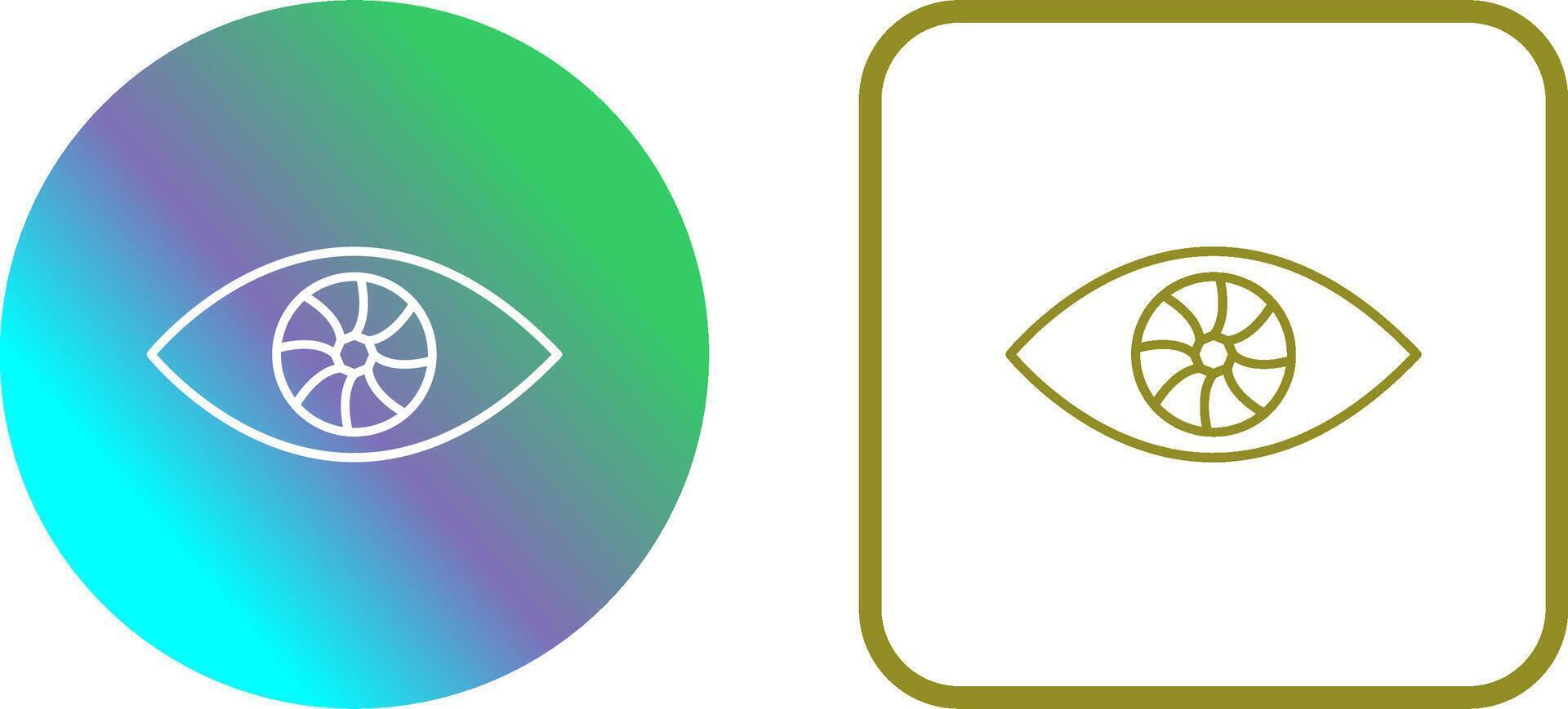 Unique Eye Icon Design vector