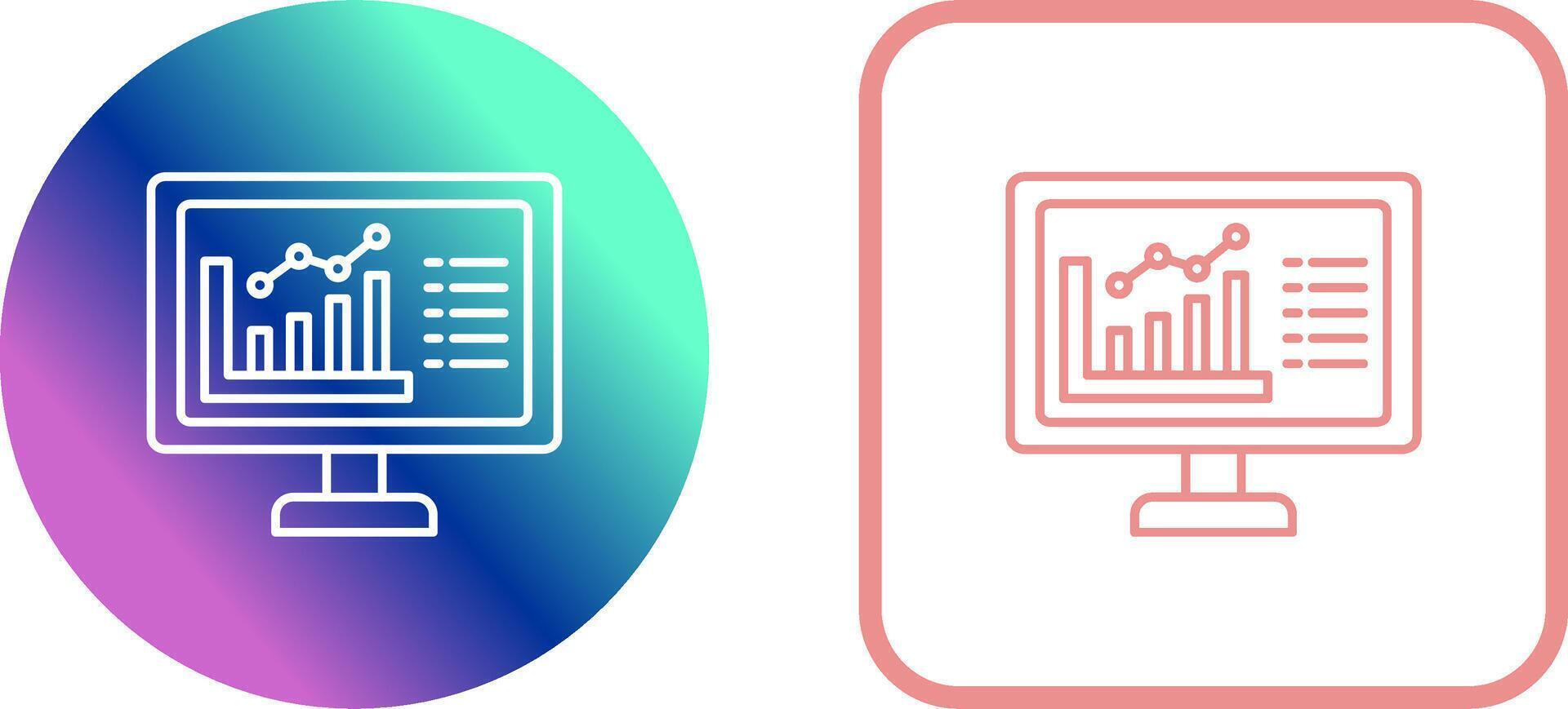 Graph Icon Design vector