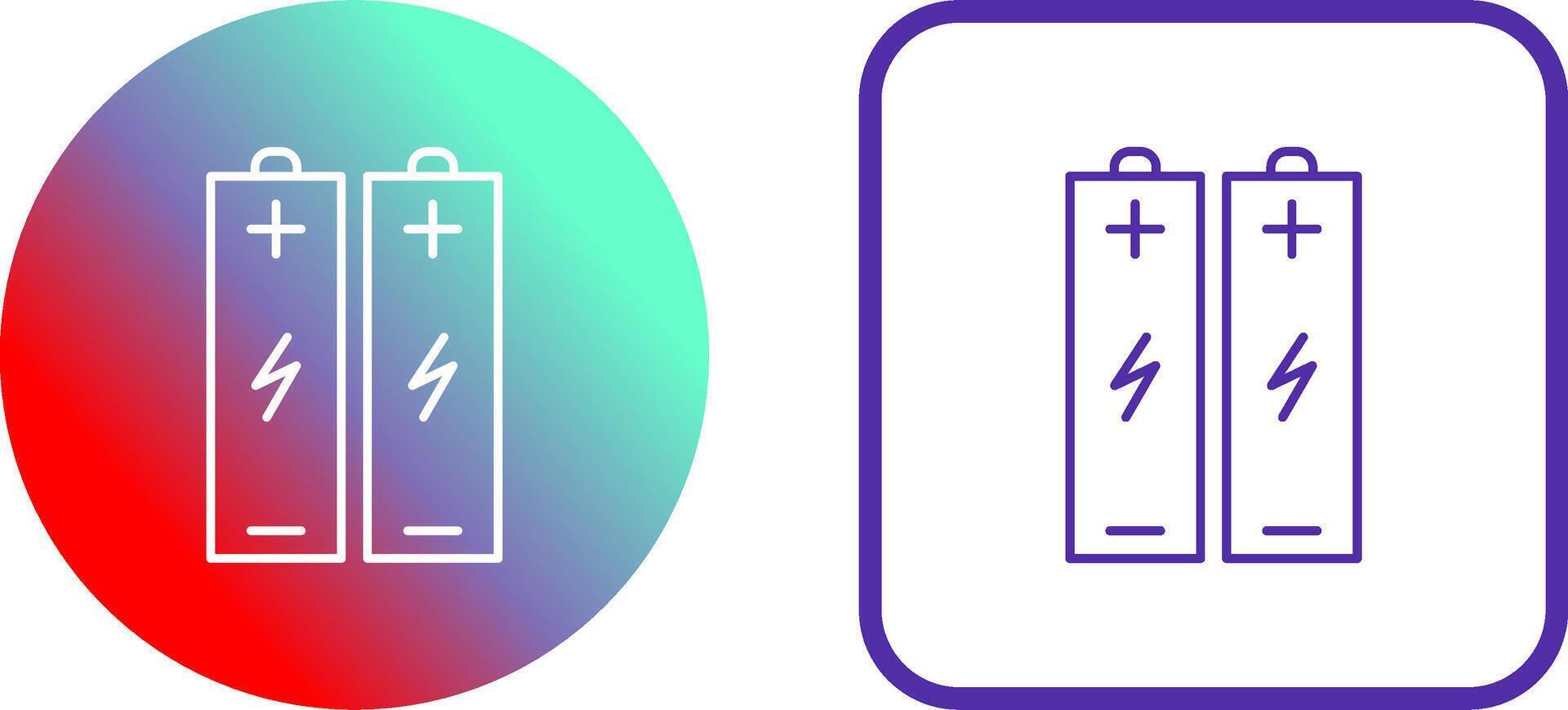 Batteries Icon Design vector