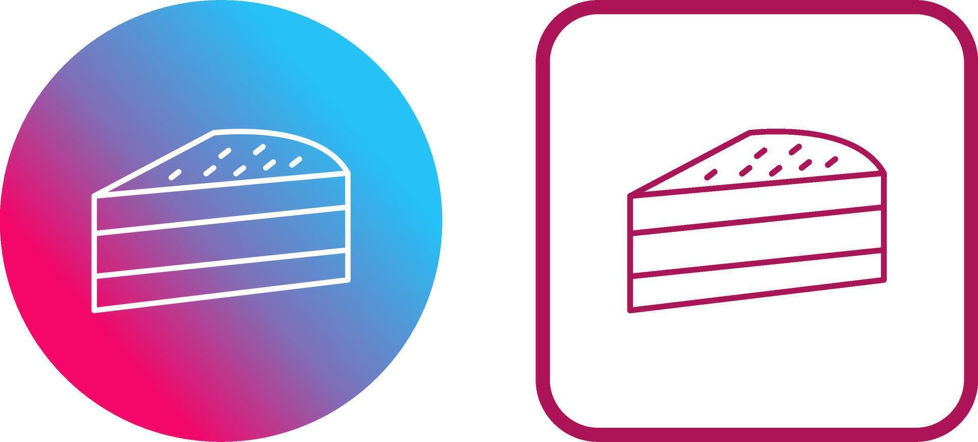 Cake Slice Icon Design vector