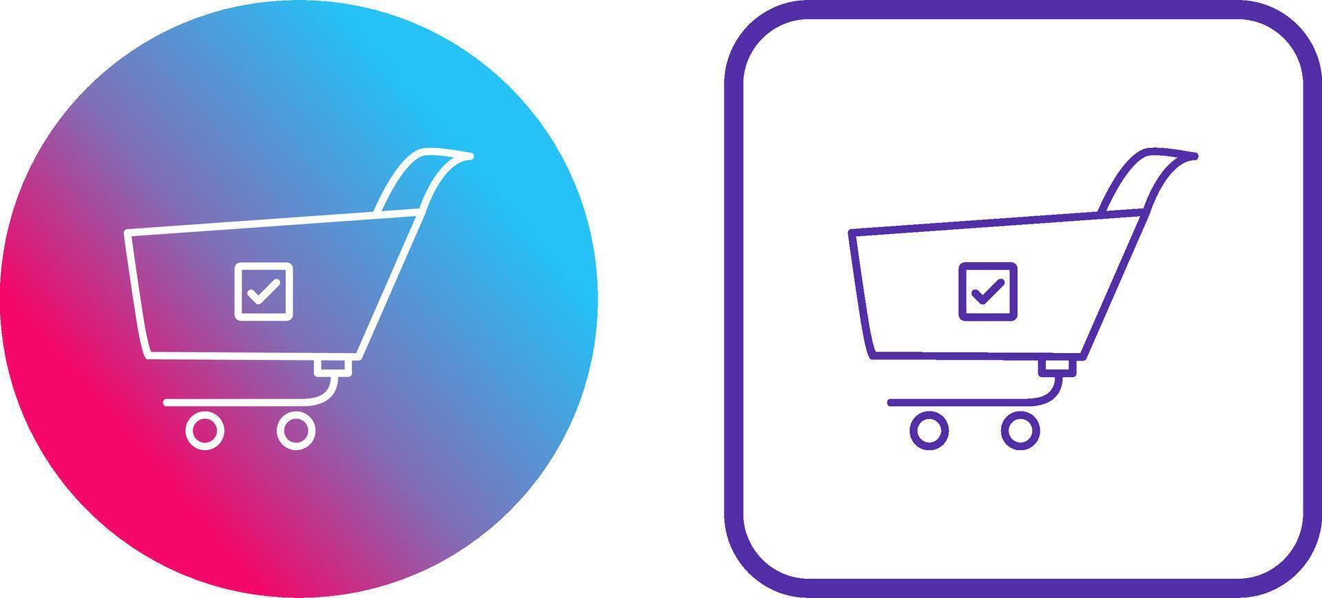 Unique Confirm Order Icon Design vector