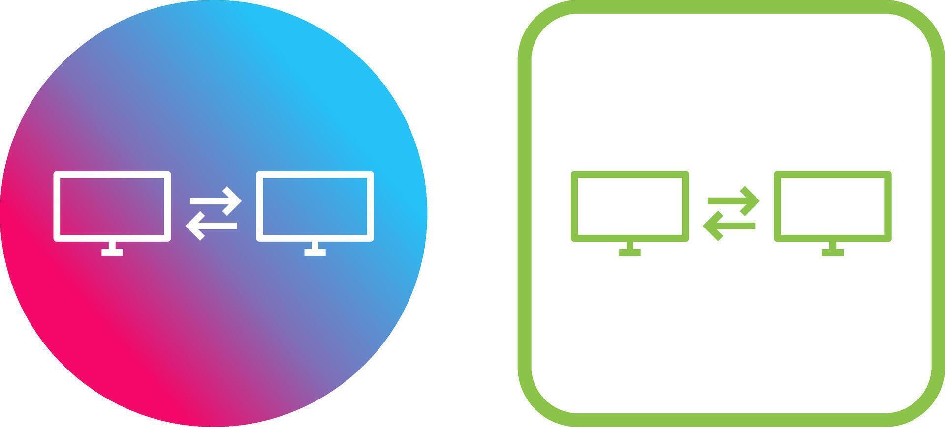 Unique Sharing Systems Icon Design vector