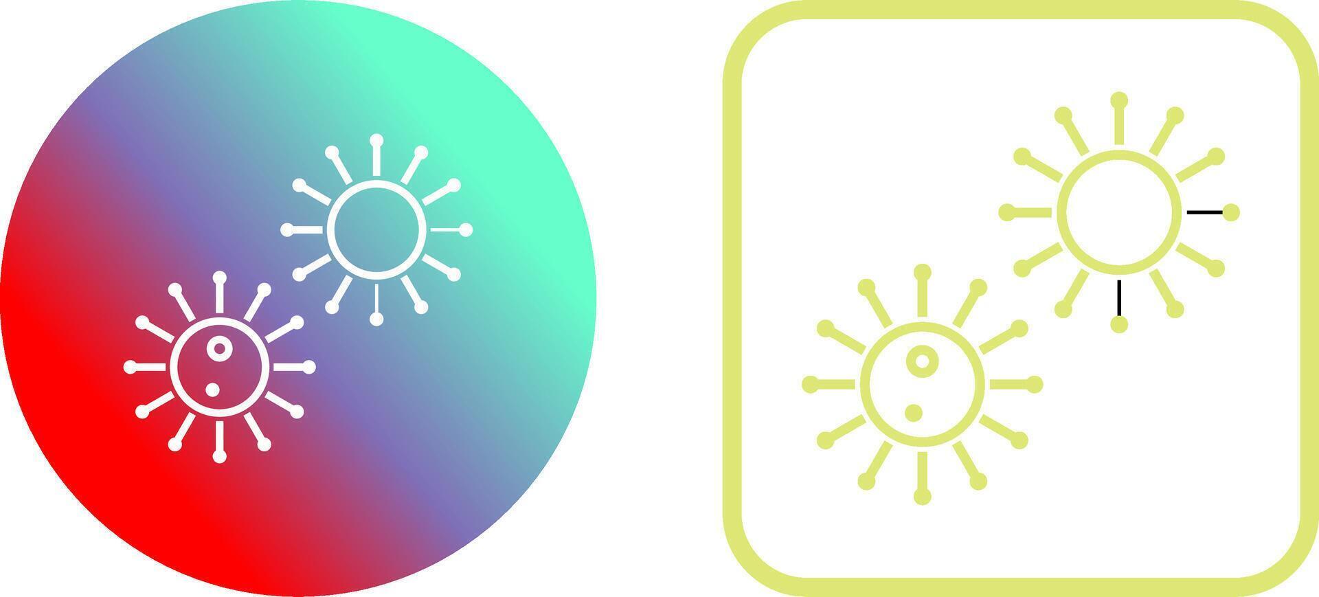 Unique Virus Icon Design vector