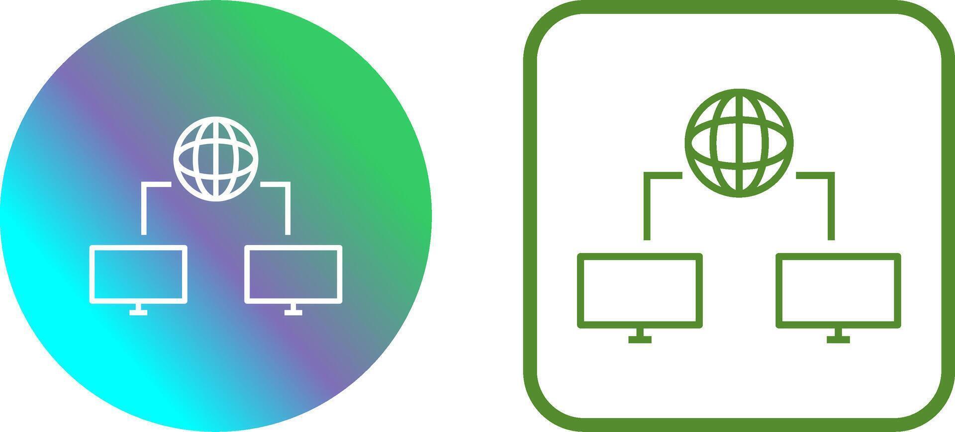 Unique Internet Connectivity Icon Design vector