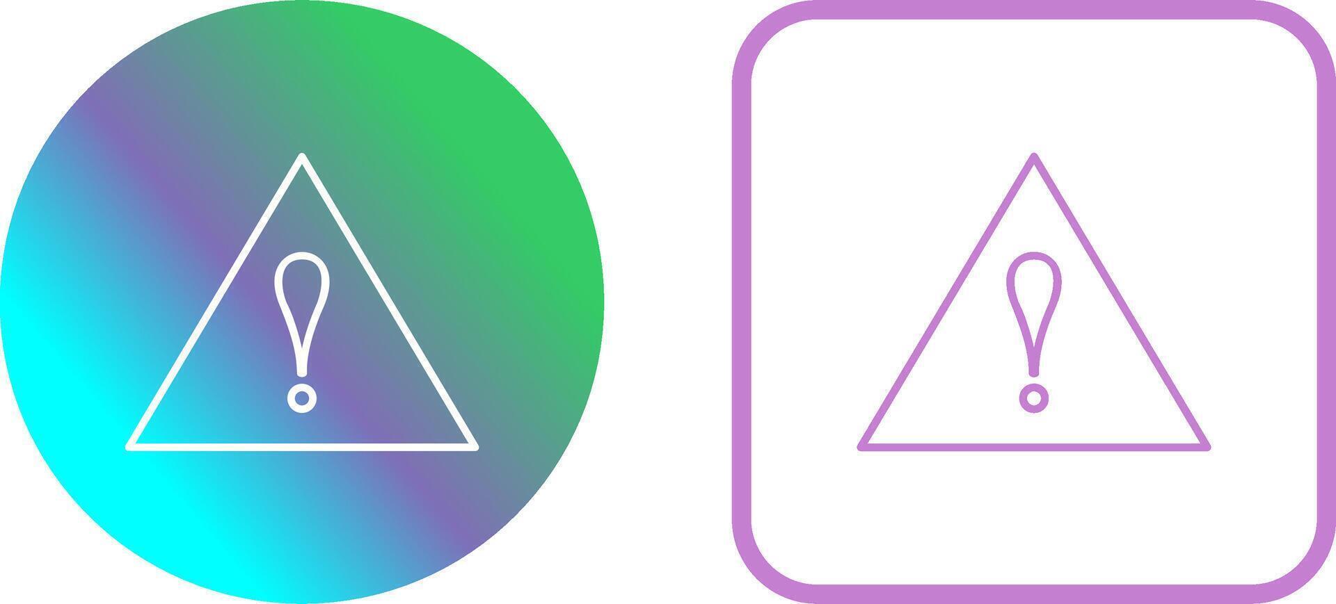 Unique Alert Icon Design vector