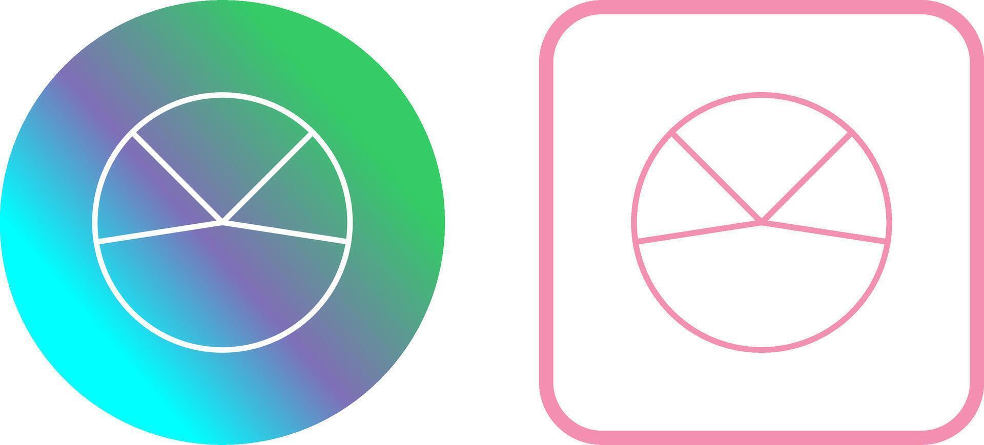 Pie Chart Analysis Icon Design vector