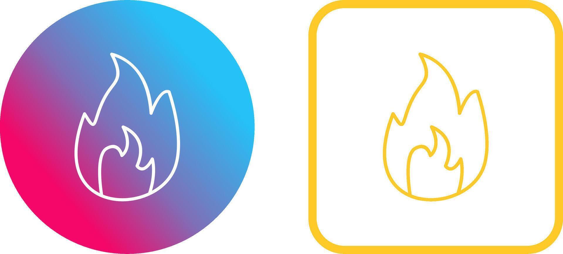 Unique Flame Icon Design vector