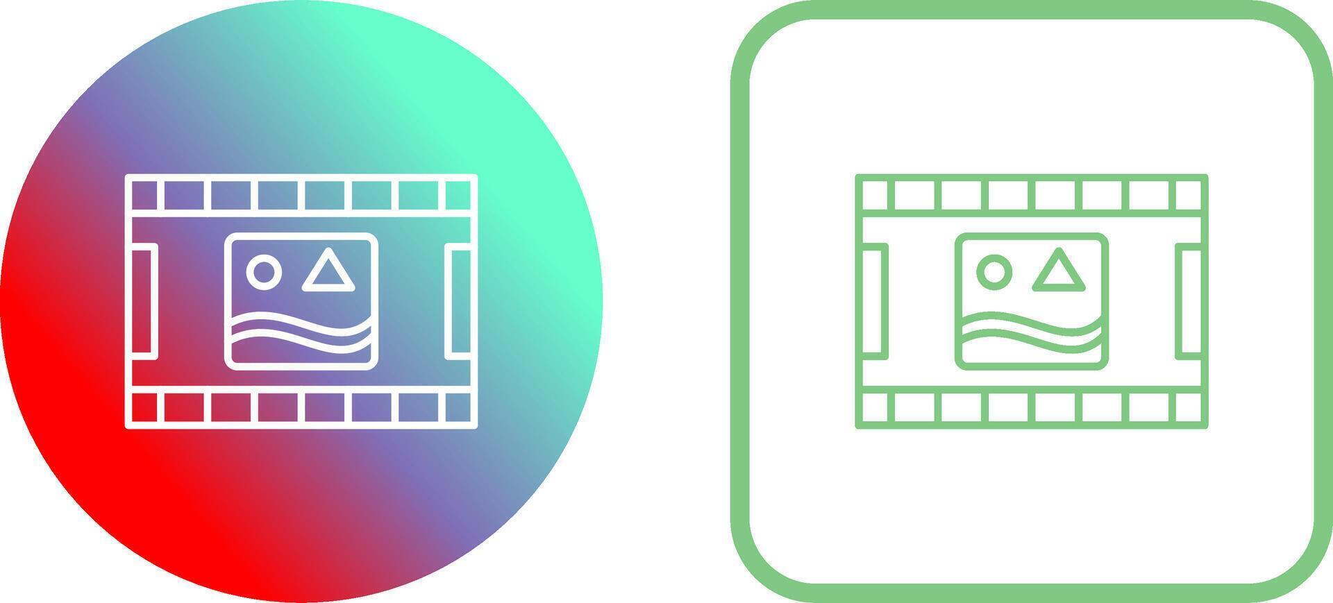 Unique Pictures Reel Icon Design vector