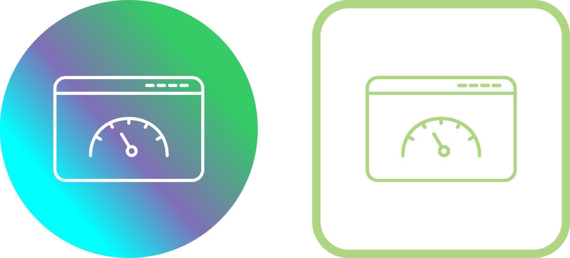 Page Speed Icon Design vector