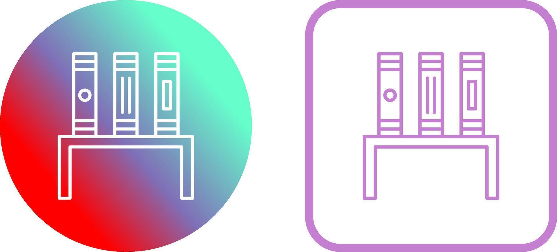 Unique Bookstand Icon Design vector
