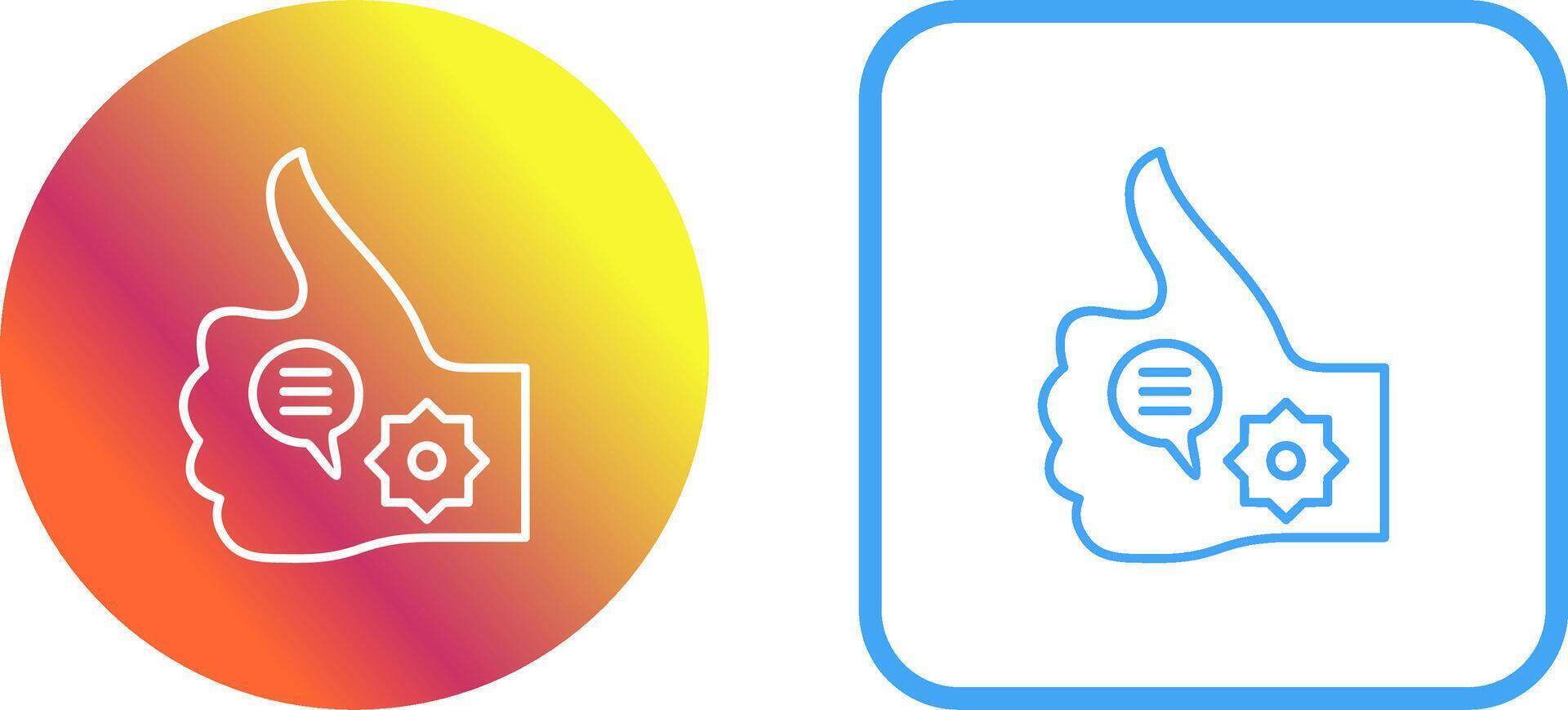Unique Like Marketing Icon Design vector