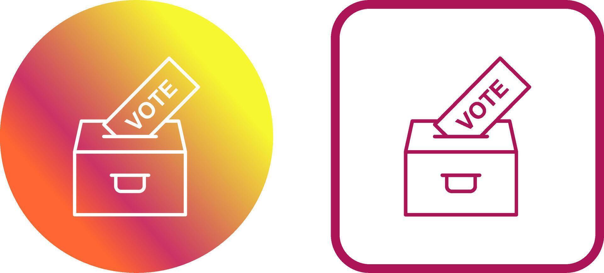 Casting Vote Icon Design vector