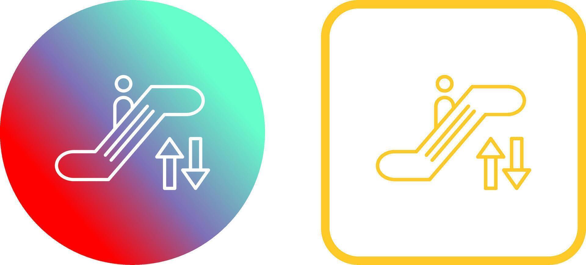 Escalator Icon Design vector
