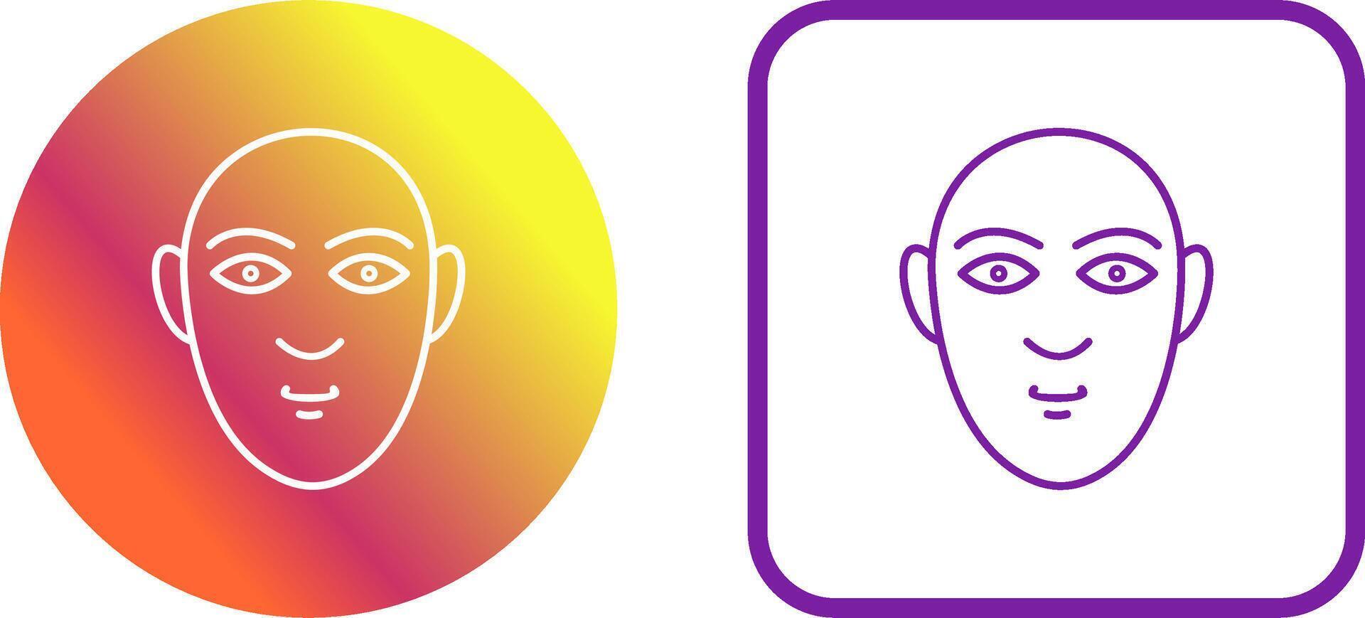 Human Face Icon Design vector