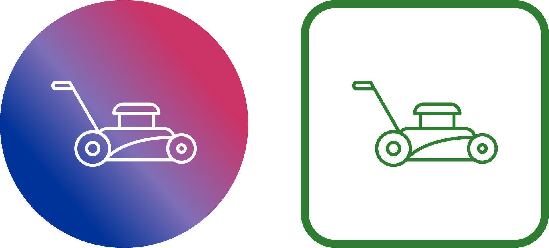 Lawn Mower Icon Design vector