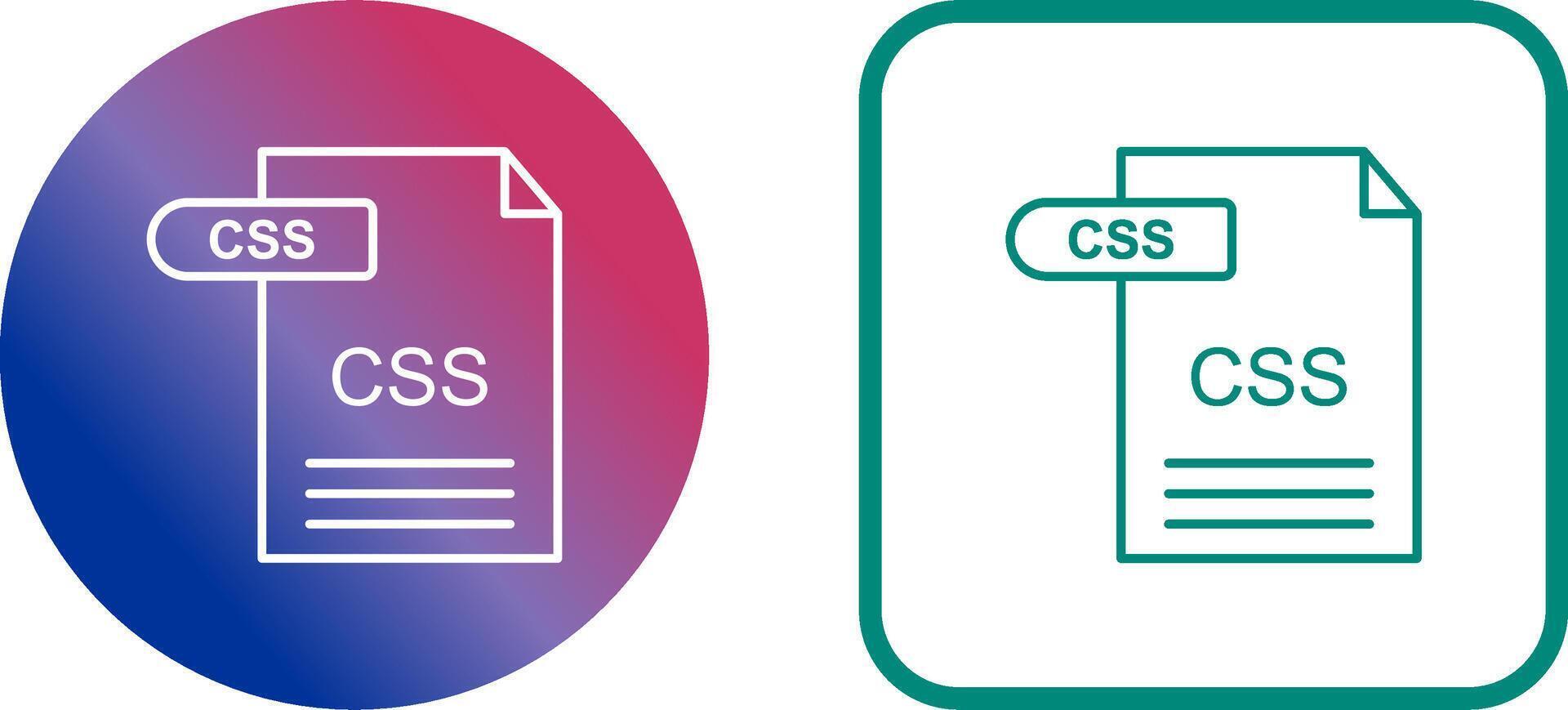 CSS Icon Design vector