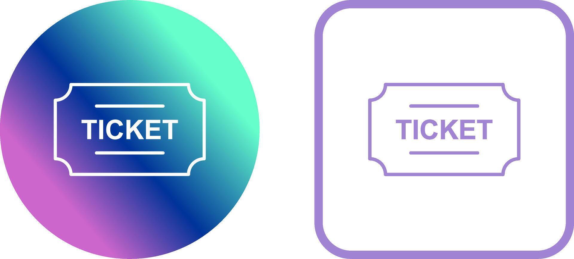Tickets Icon Design vector