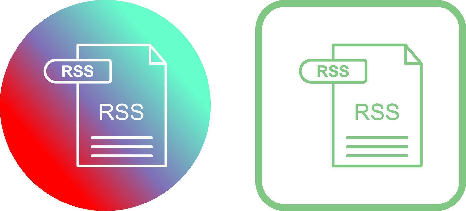 RSS Icon Design vector