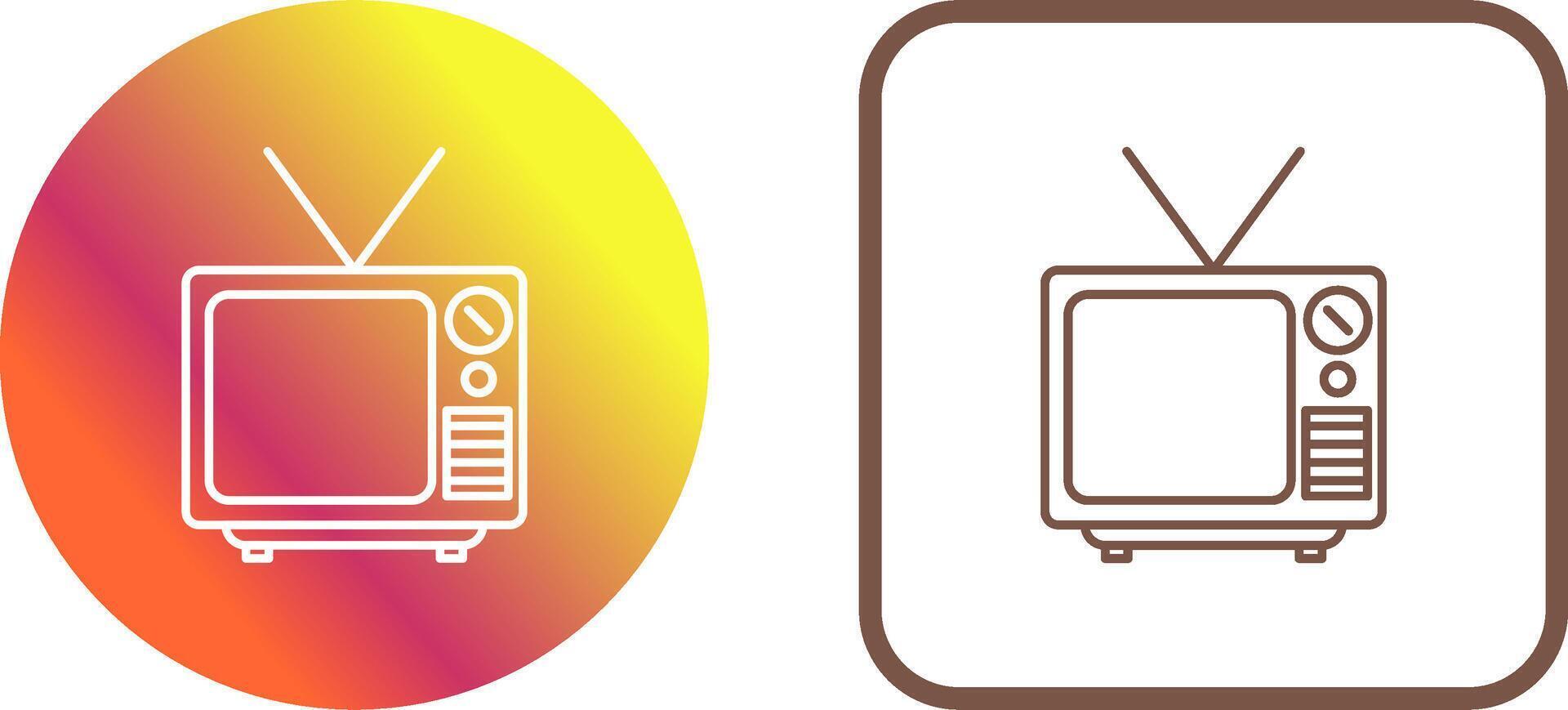 televisión transmitir icono diseño vector