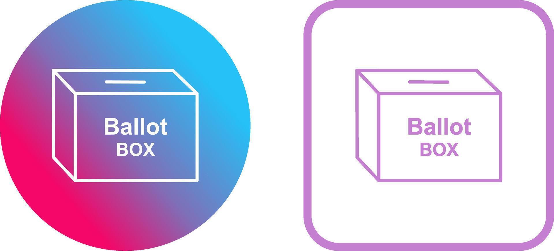 Ballot Box Icon Design vector
