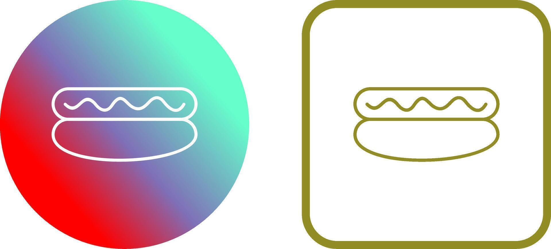 Hot Dog Icon Design vector