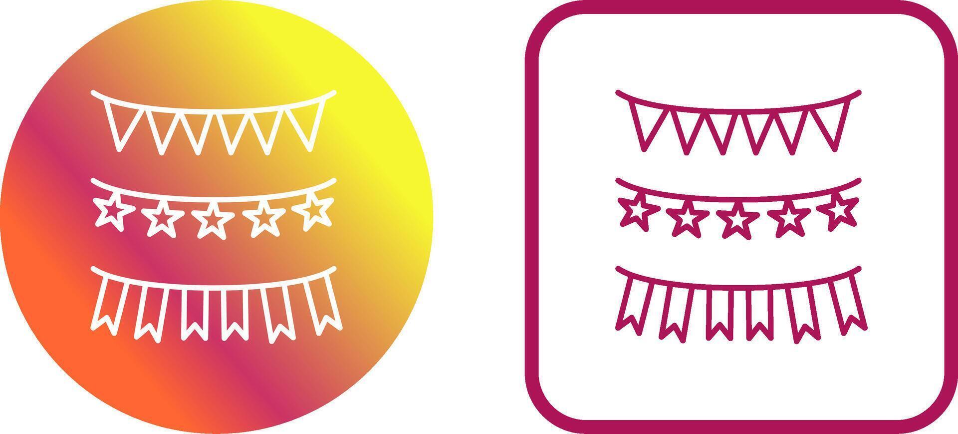 Garlands Icon Design vector