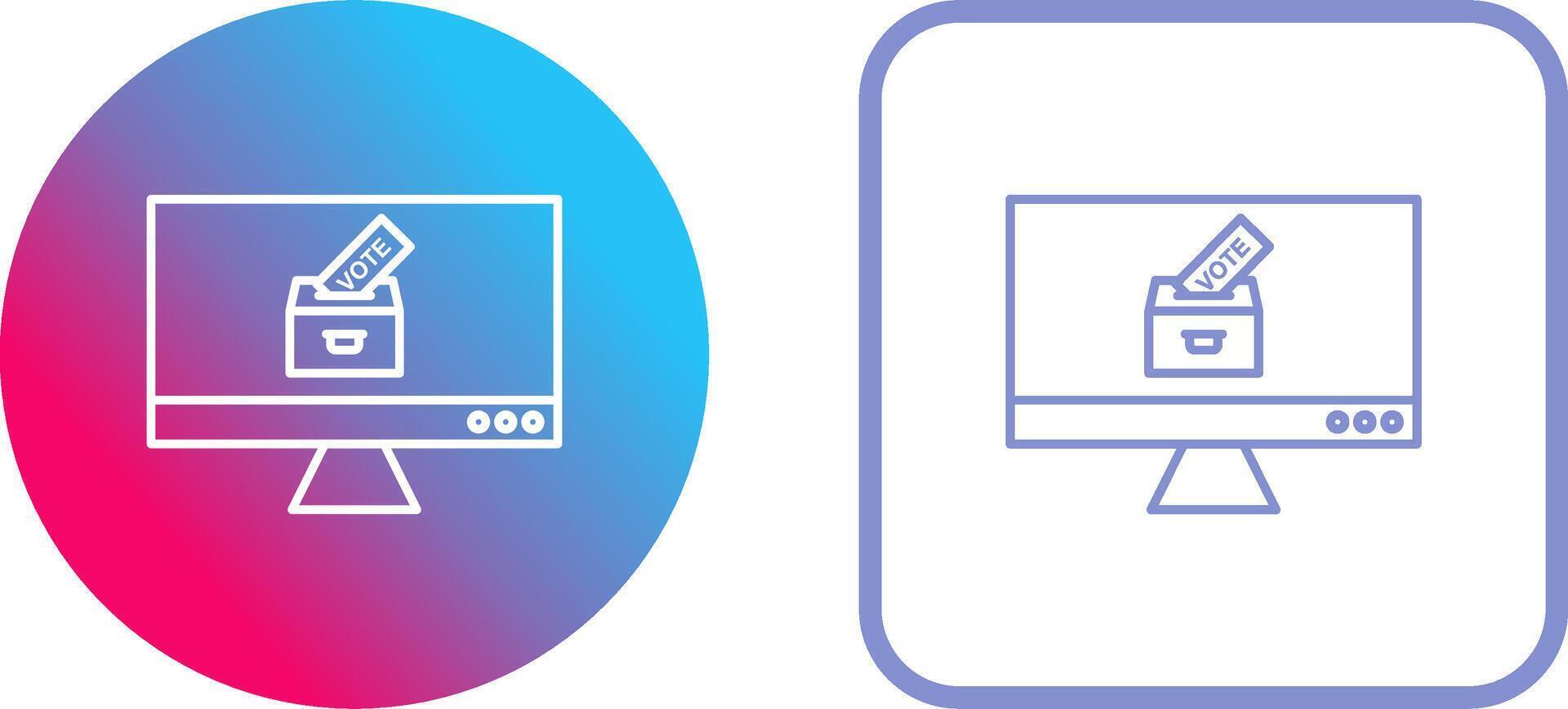 Online Vote Icon Design vector