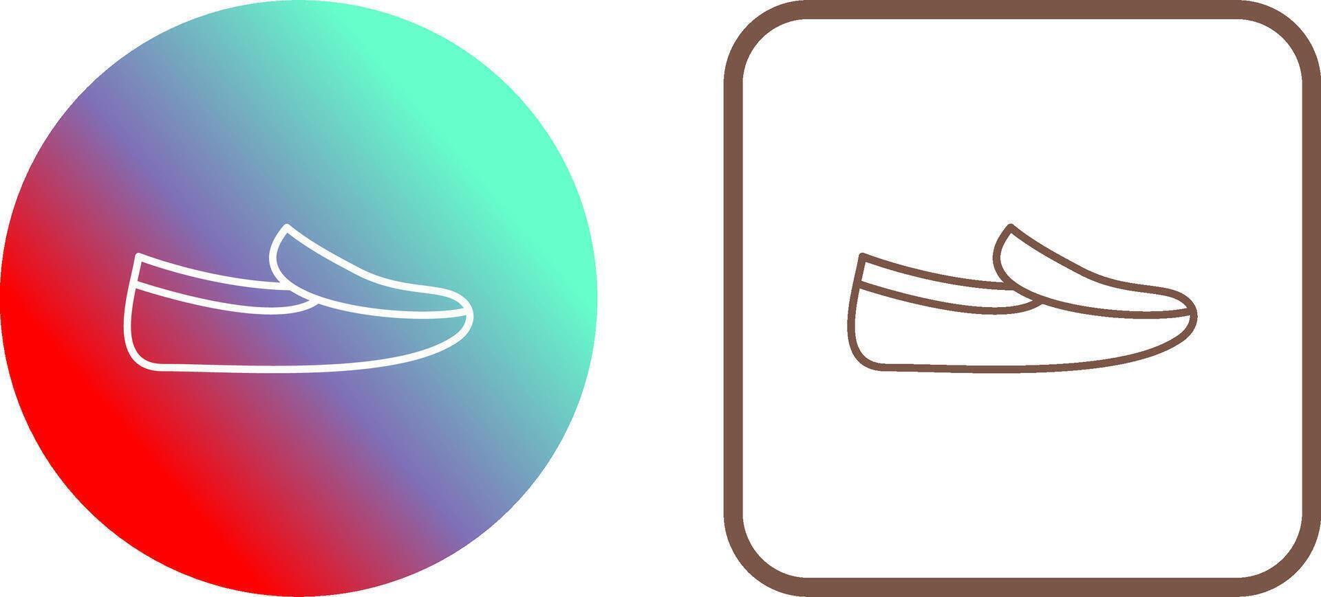 Men's Loafers Icon Design vector
