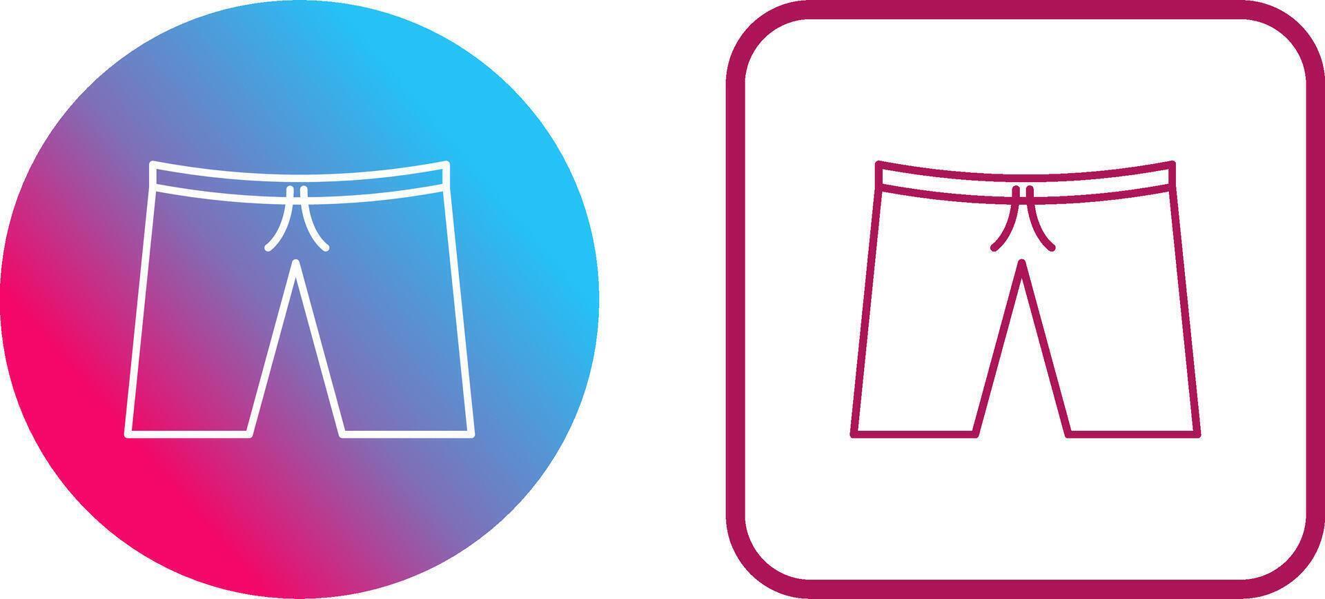 Shorts Icon Design vector