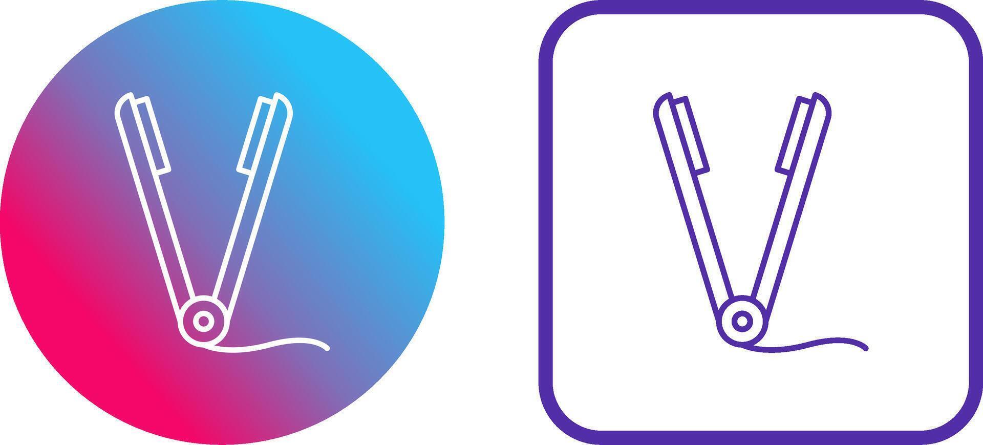 Straightener Icon Design vector