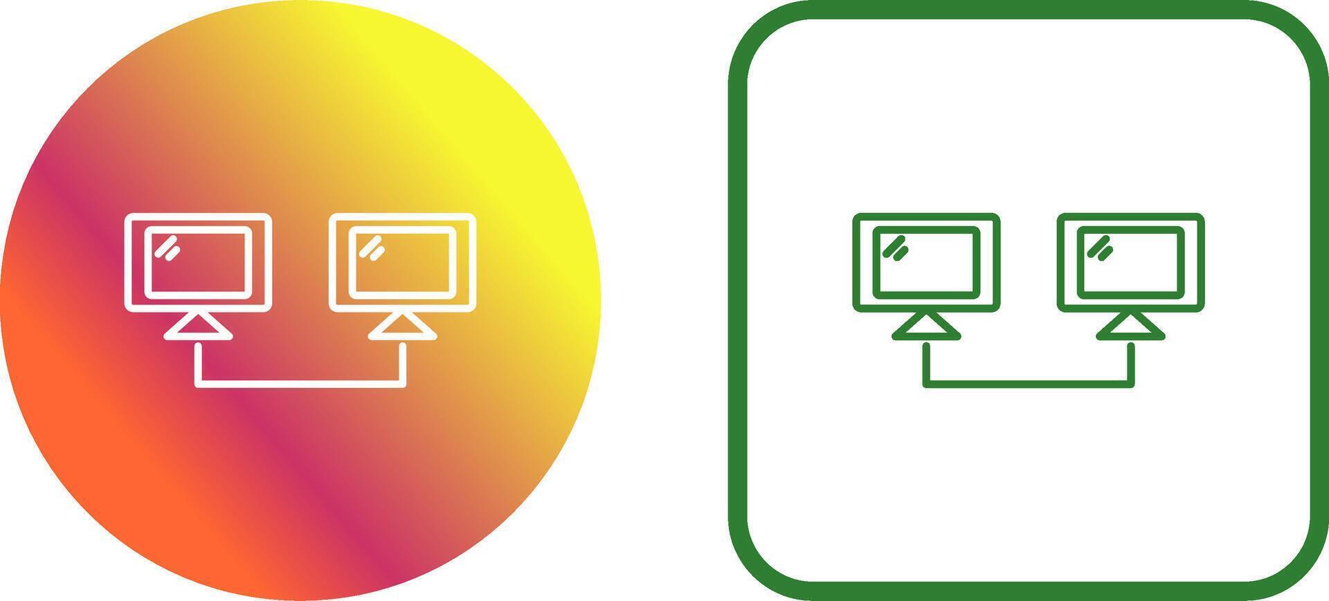 Connected Systems Icon Design vector