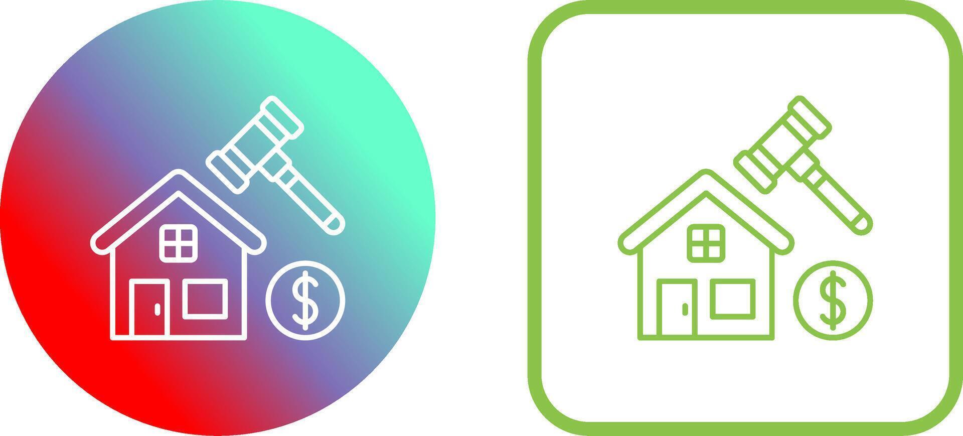 Auction Icon Design vector