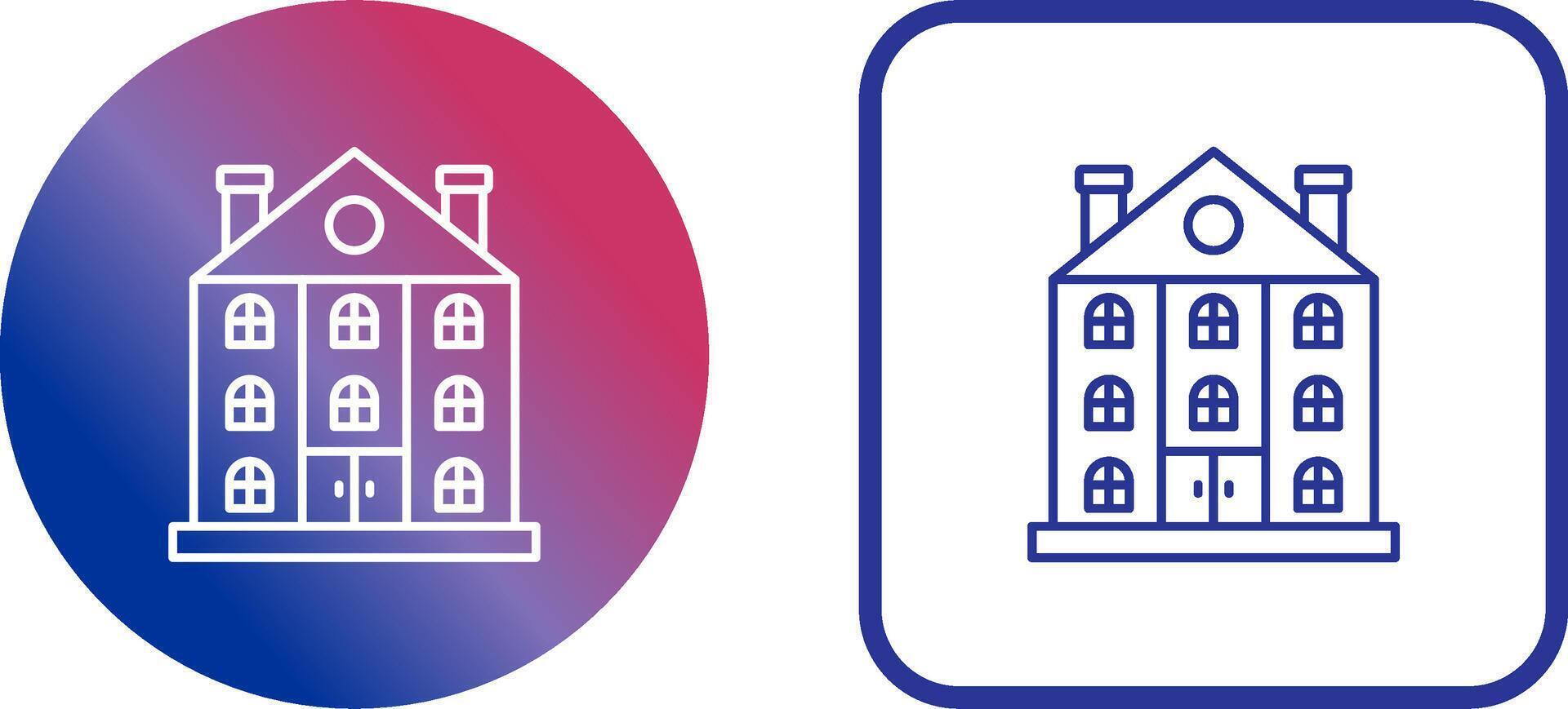 Mansion Icon Design vector