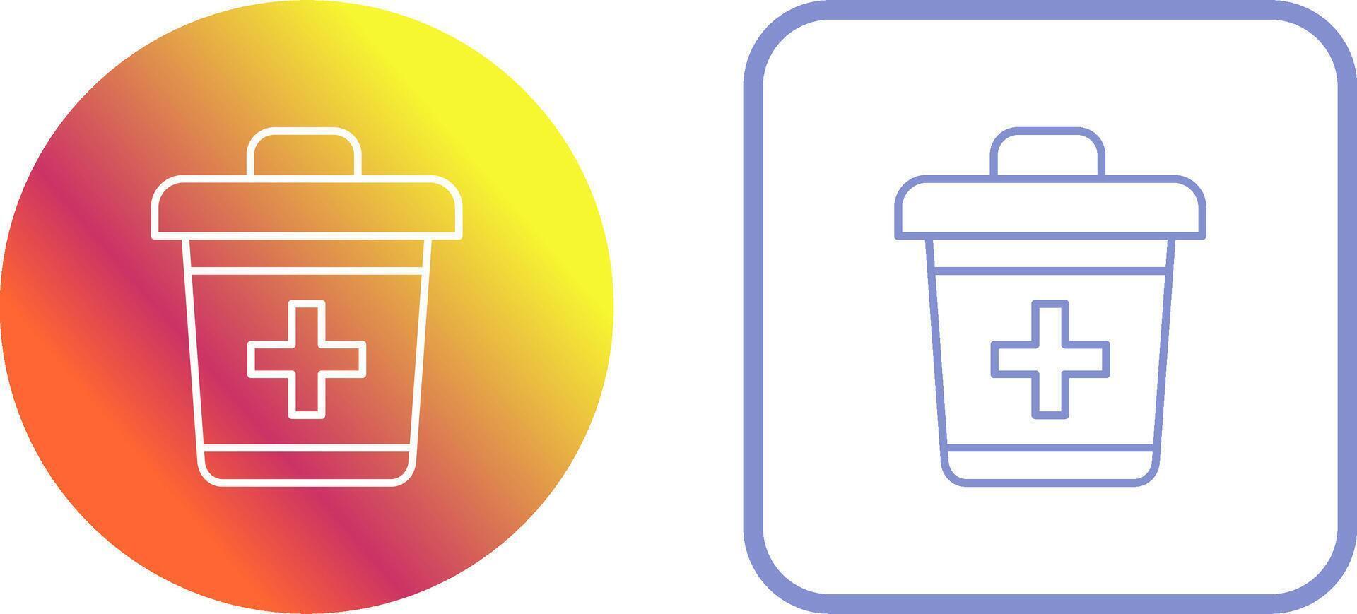 Dustbin Icon Design vector