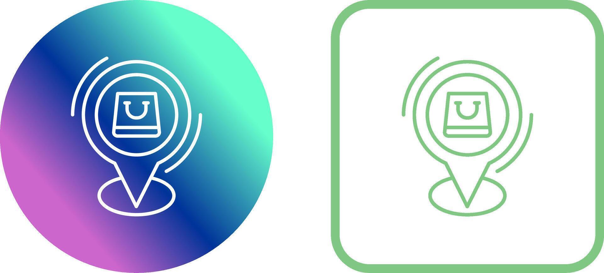 Shop Location Icon Design vector