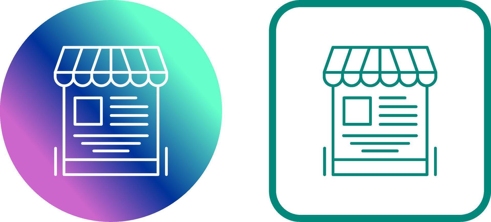 Mobile Shop Icon Design vector
