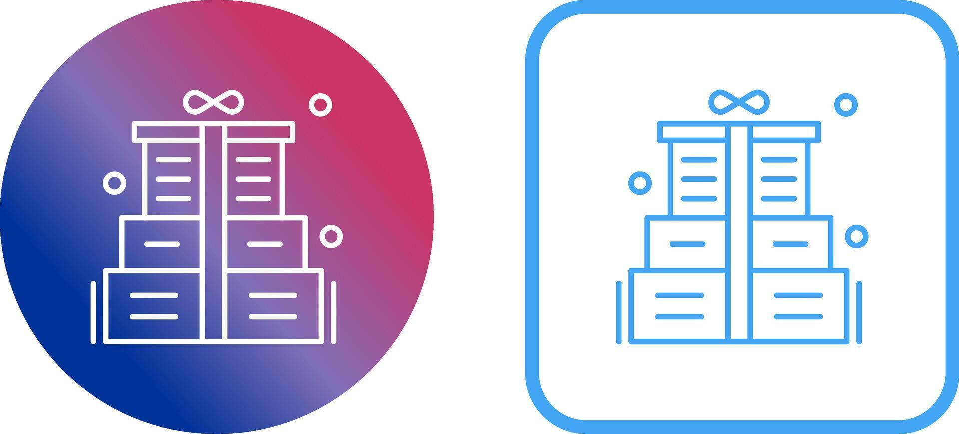 Gift Box Icon Design vector