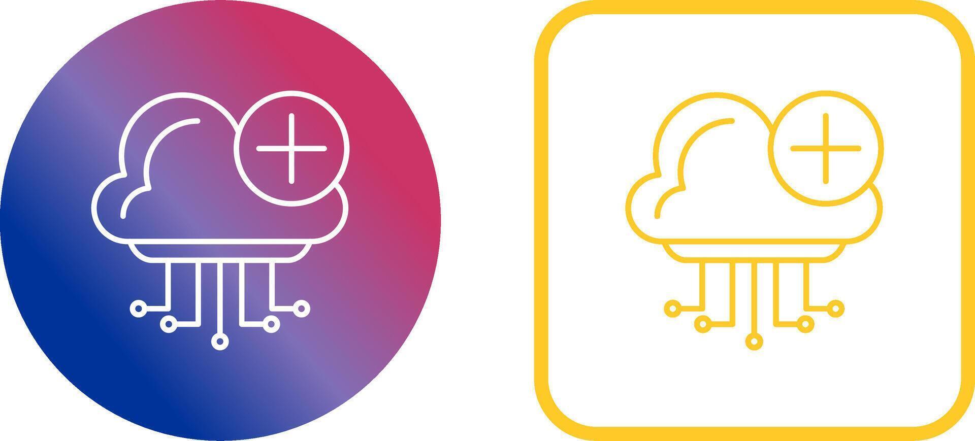 Cloud Computing Icon Design vector
