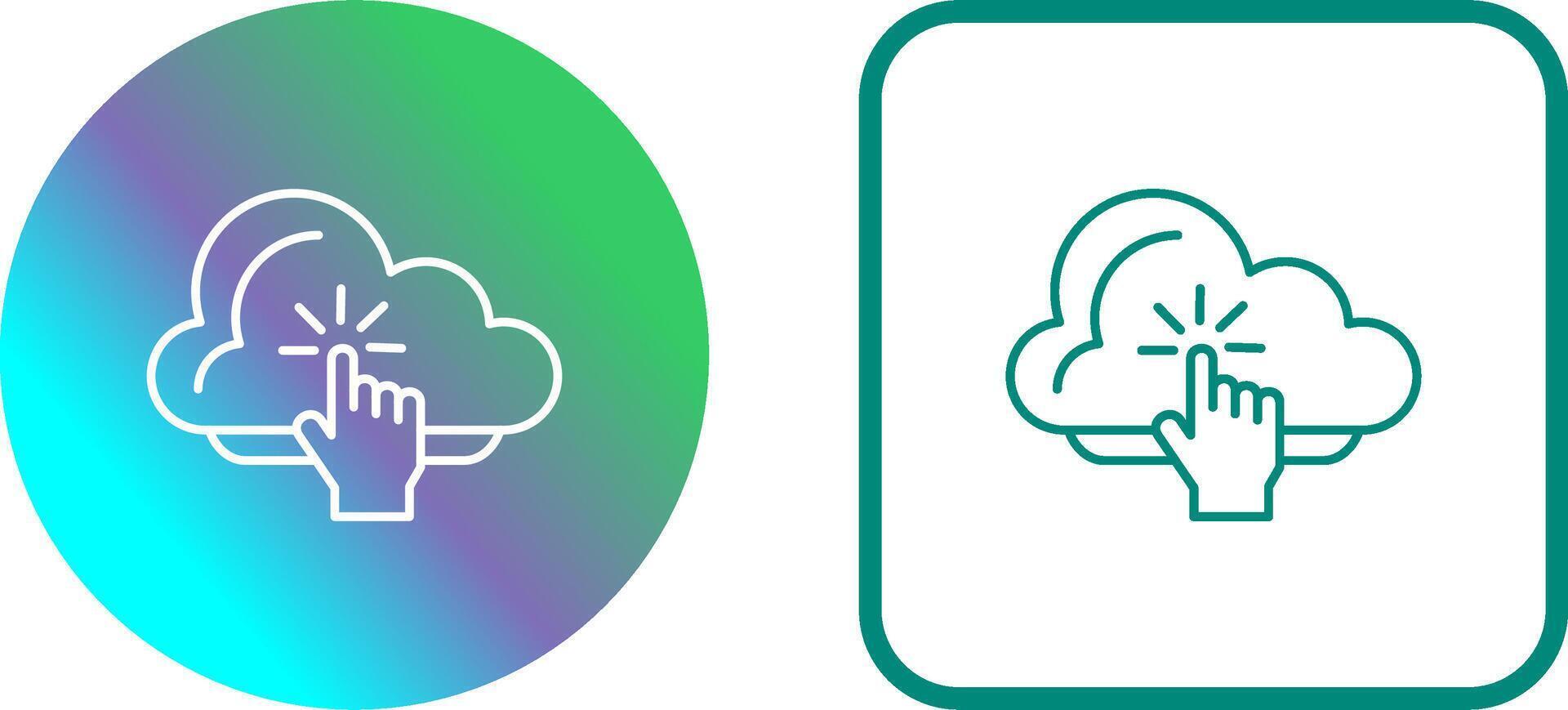 Cloud Computing Icon Design vector