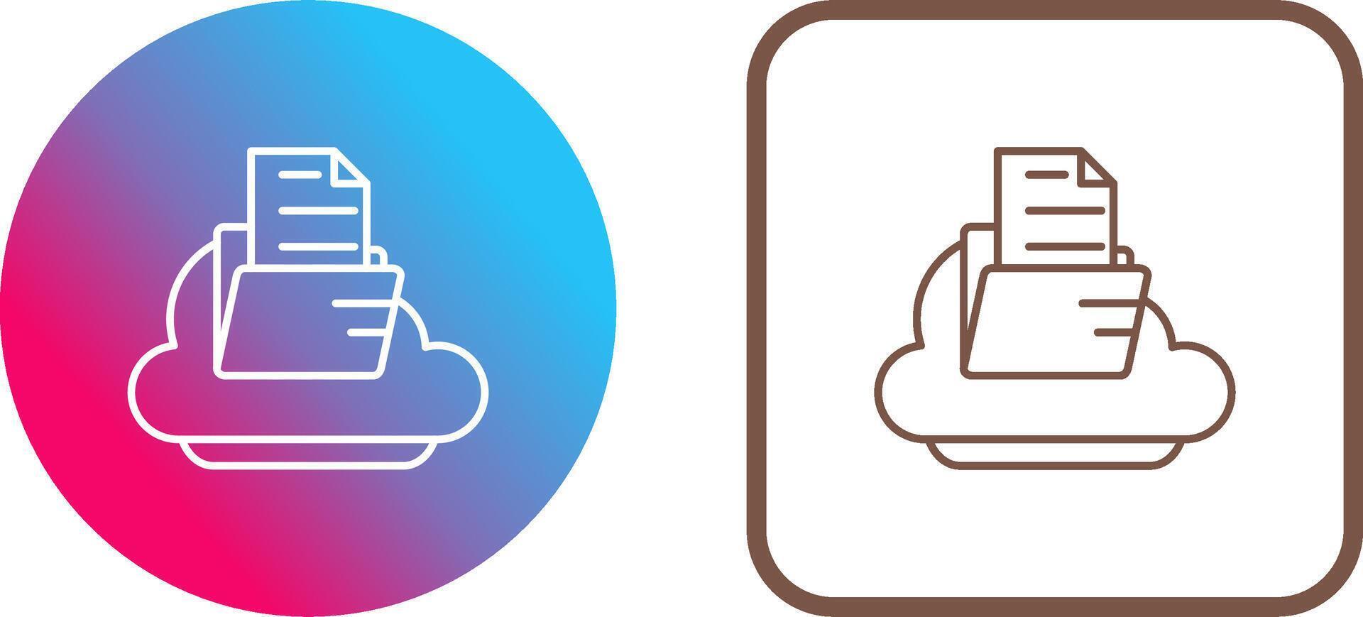 Cloud Icon Design vector