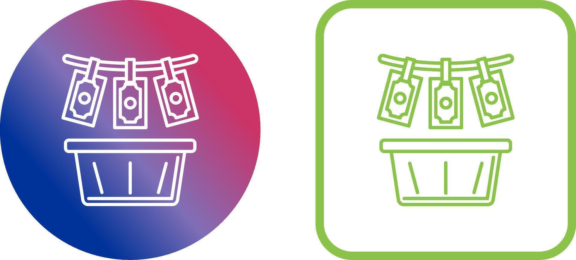 Money Loundering Icon Design vector