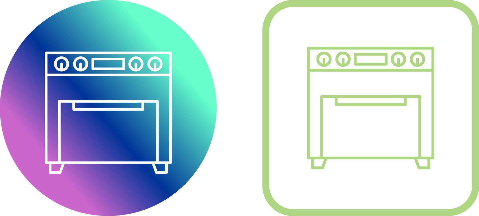 Oven Icon Design vector
