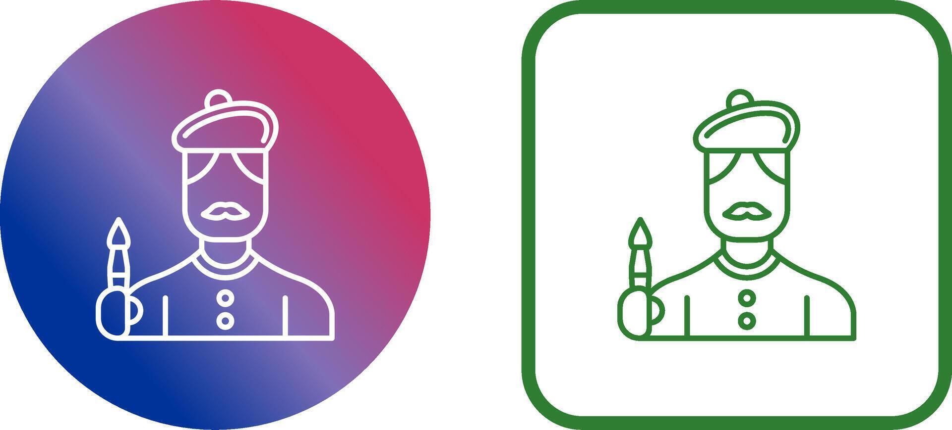 Artist Icon Design vector