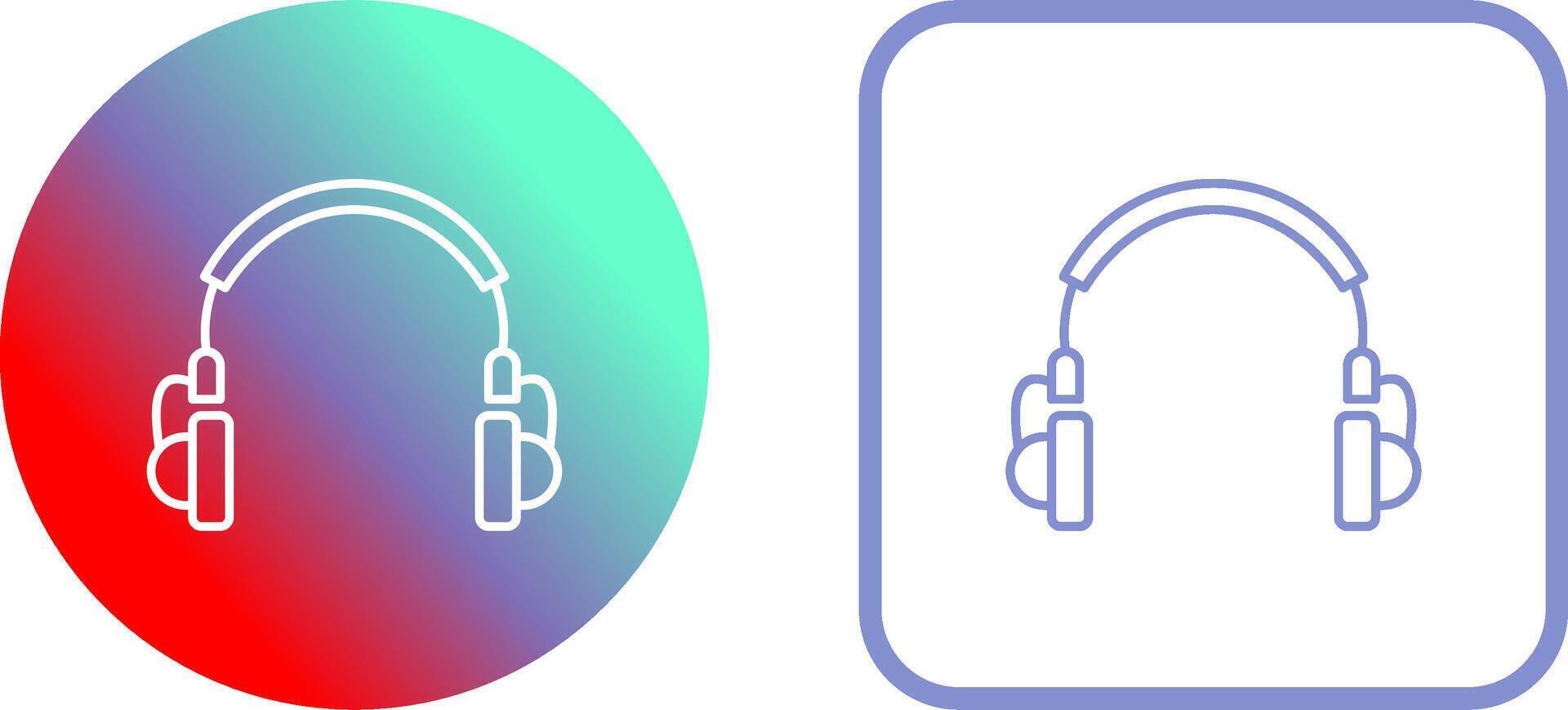 Unique Headphones Icon Design vector
