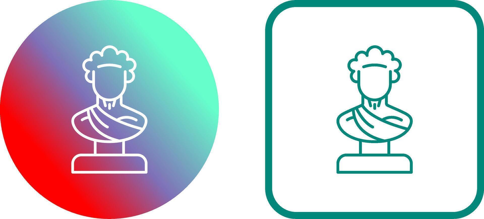 Statue Icon Design vector