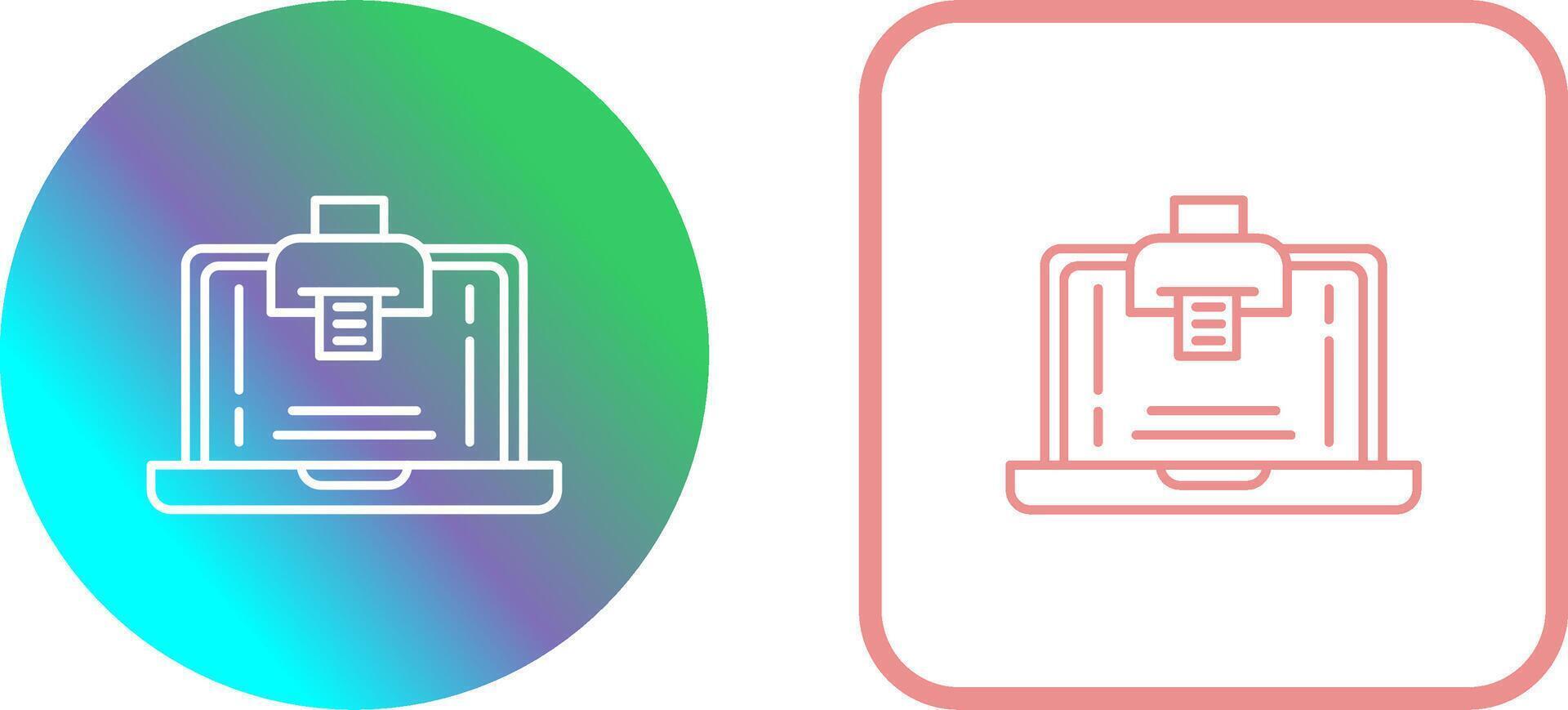 Print Icon Design vector