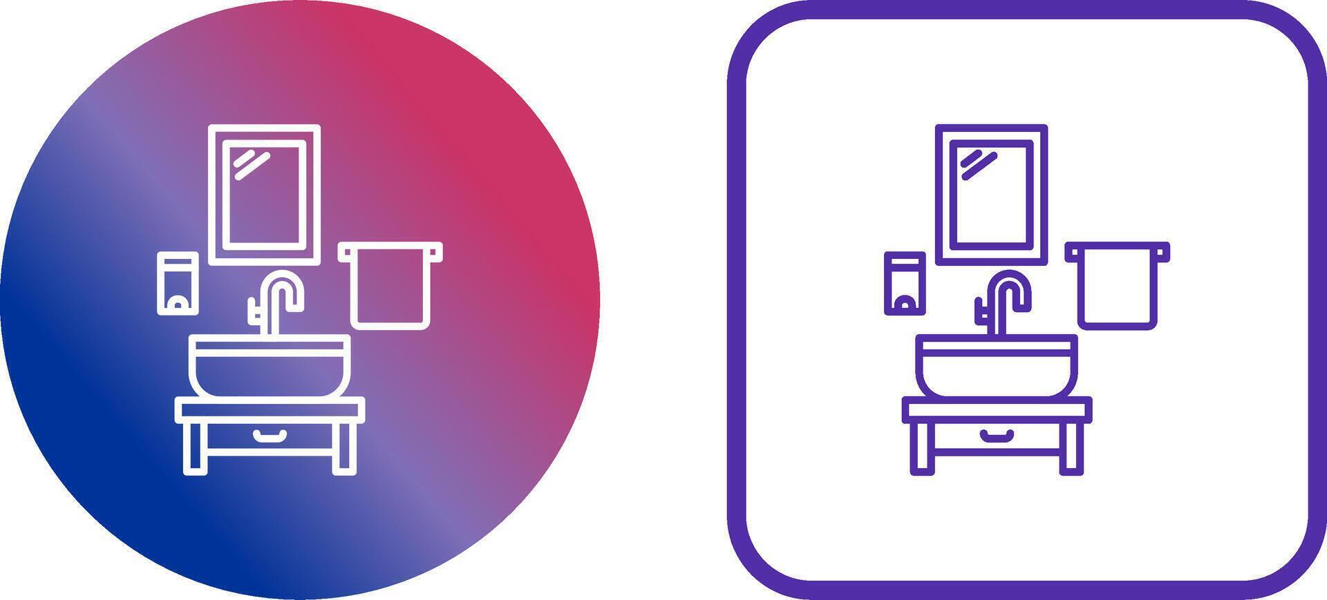 Washbasin Icon Design vector